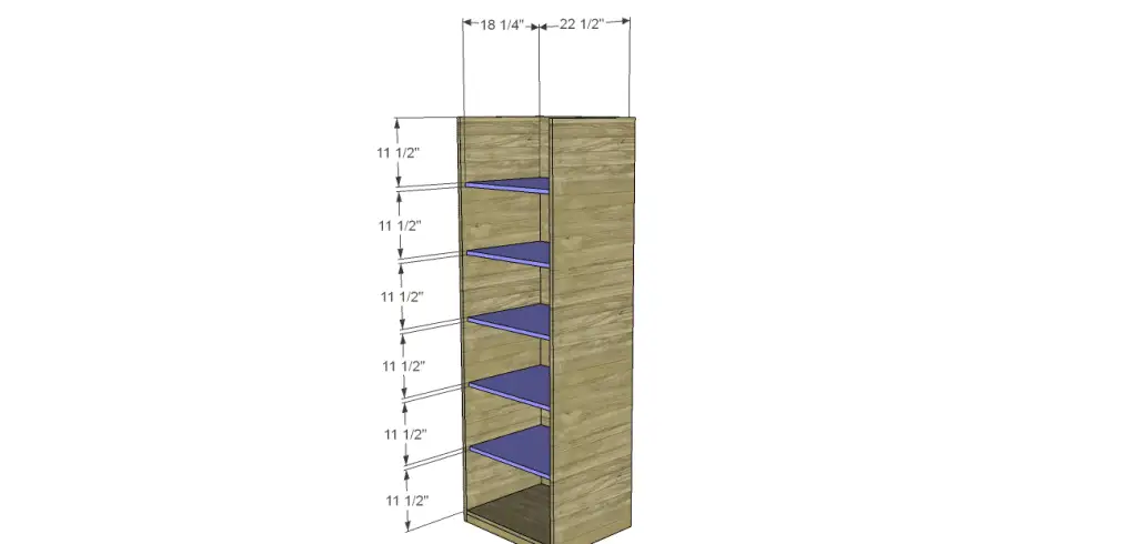 plans build matts media tower-Shelves