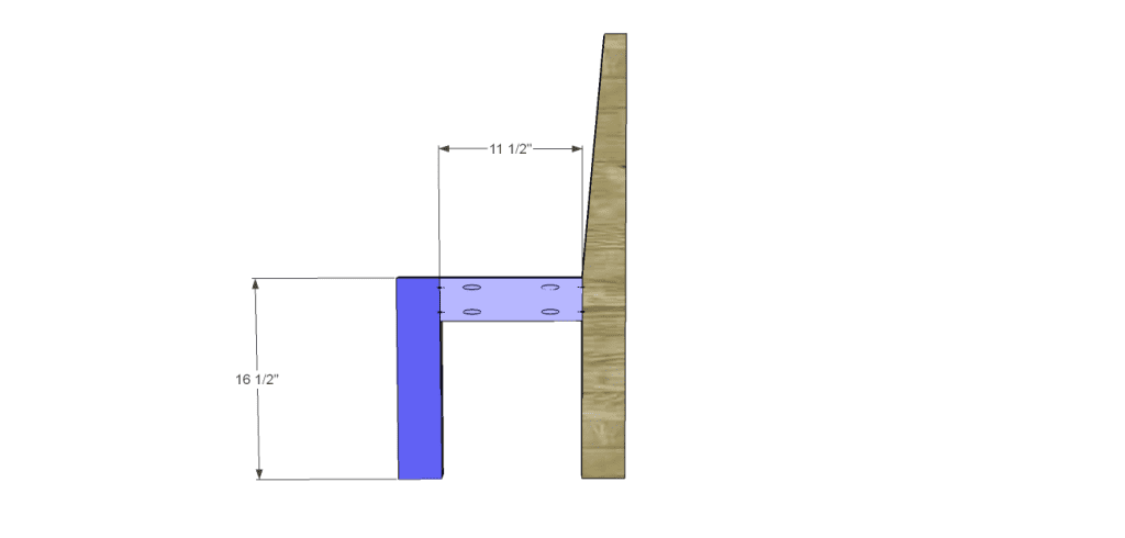 plans build Vintage Wood Slat bench-Leg Assembly