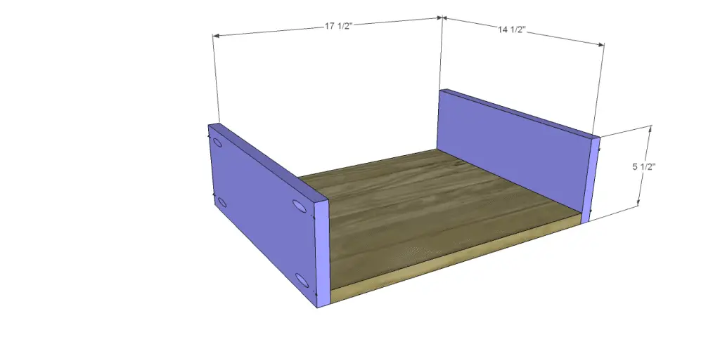 plans build esmerelda buffet-Outer Drawers BS