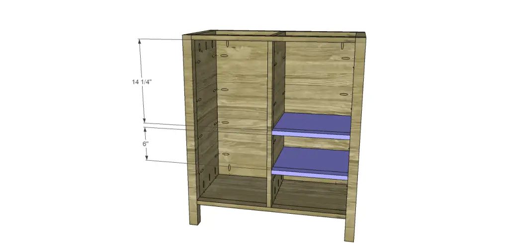 plans build lola cabinet-Drawer Shelves