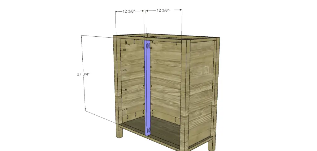 plans build lola cabinet-Front Divider
