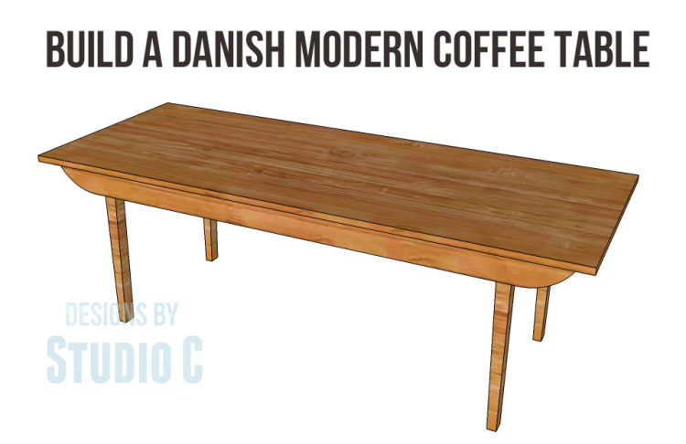 danish modern coffee table plans