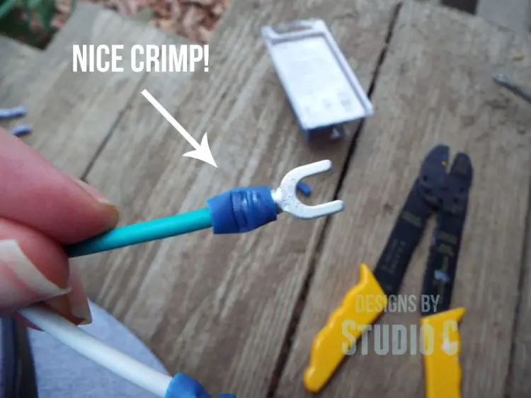 how to replace the cord on a power tool-crimp