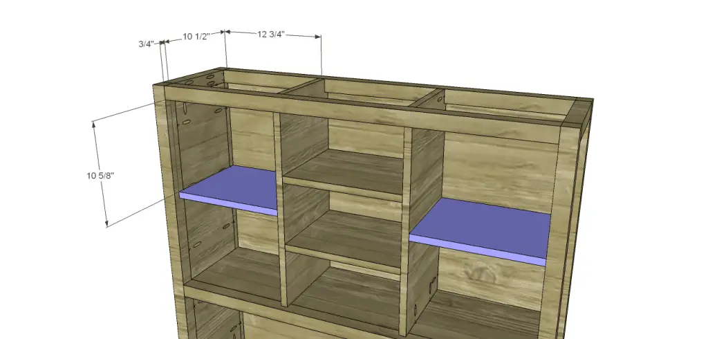 plans build ronen hutch-Side Shelves