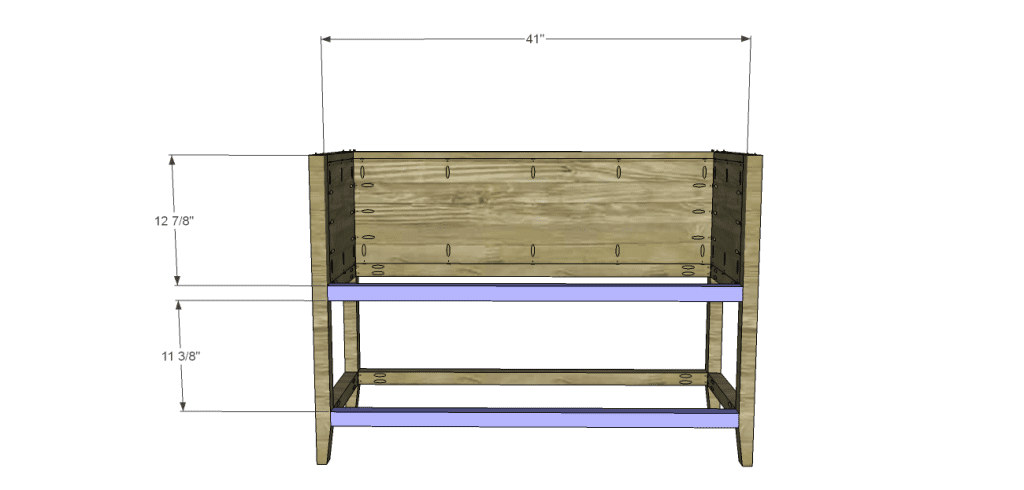 ronen sideboard plans-Front Stretchers