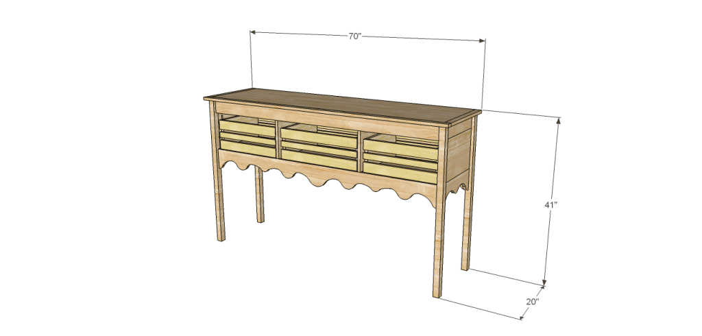 Homestyle sideboard plans