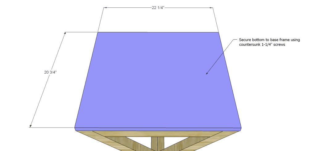 Plans to Build an Alex End Table-Bottom