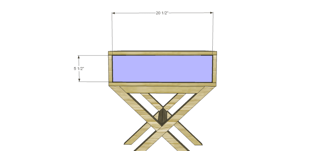Plans to Build an Alex End Table-Drawer Front