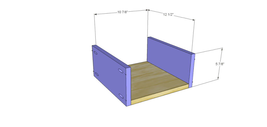 Cooper end table plans-DrawerBS