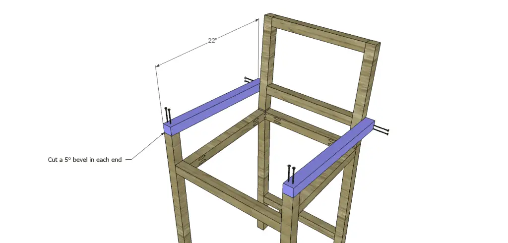 Plans to Build a Barstool with Arms_Arms