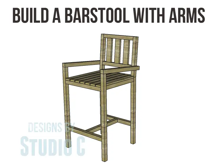 Plans to Build a Barstool with Arms_Copy