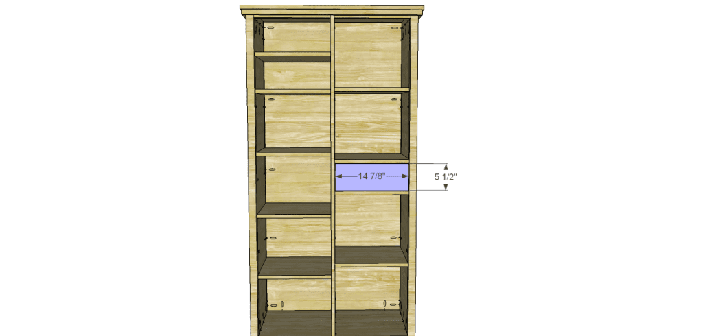 Allie Armoire Cabinet Plans-Drawer Front