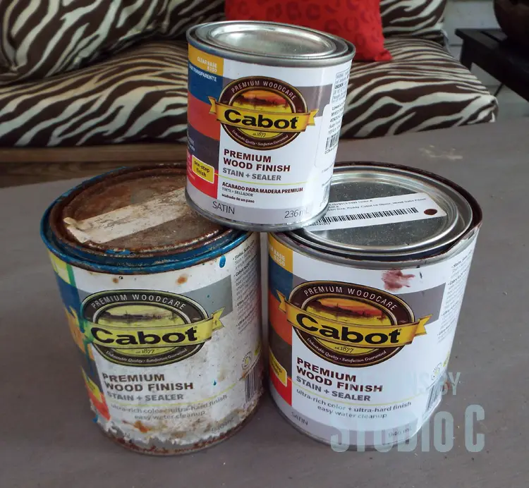 Staining-Wood-Colored-Stain-Cans