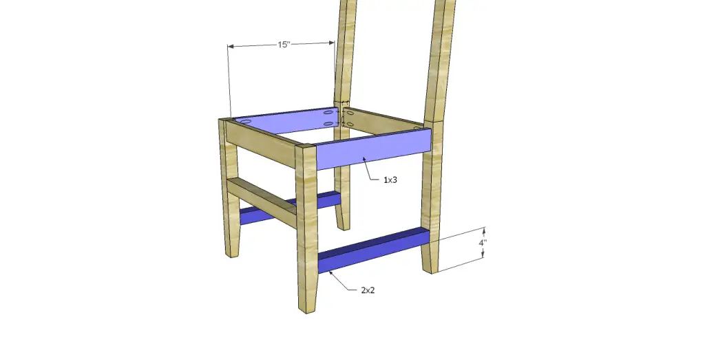 Daniela Dining Chair Plans-Side Stretchers