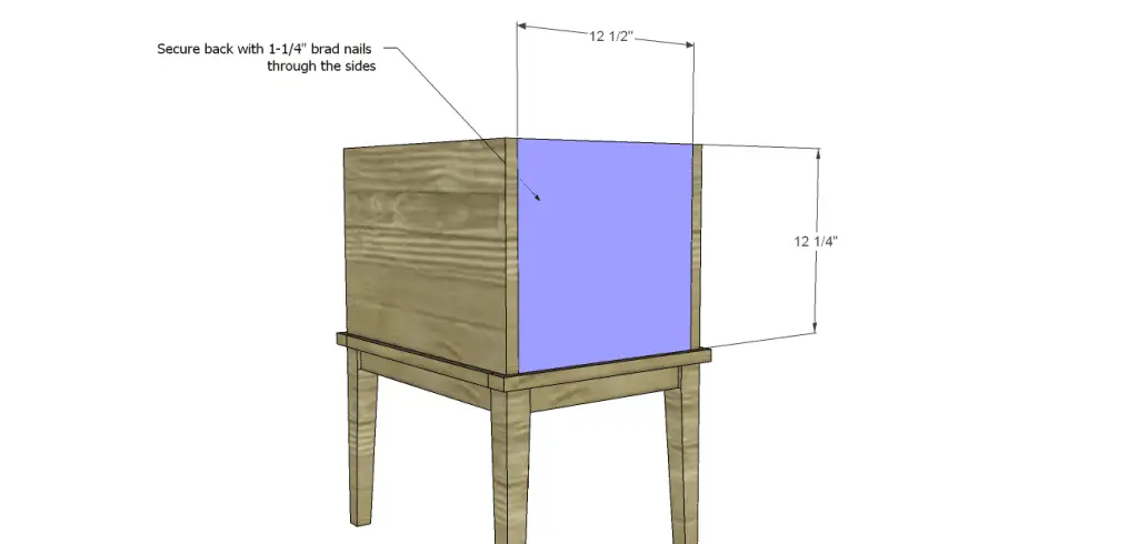 Akron End Table Plans-Back