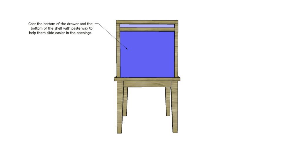Akron End Table Plans-Drawer