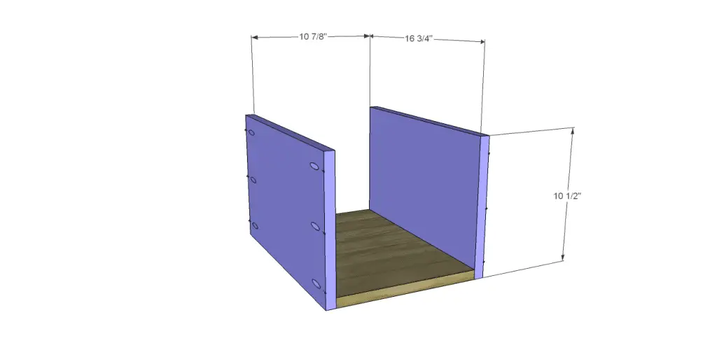 Akron End Table Plans-Drawer BS