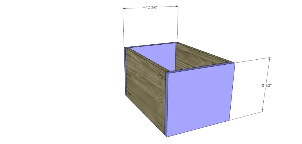 Akron End Table Plans-Drawer FB