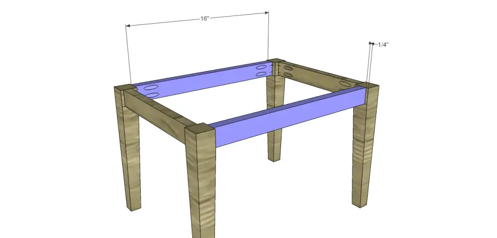 Akron End Table Plans-Side Stretchers