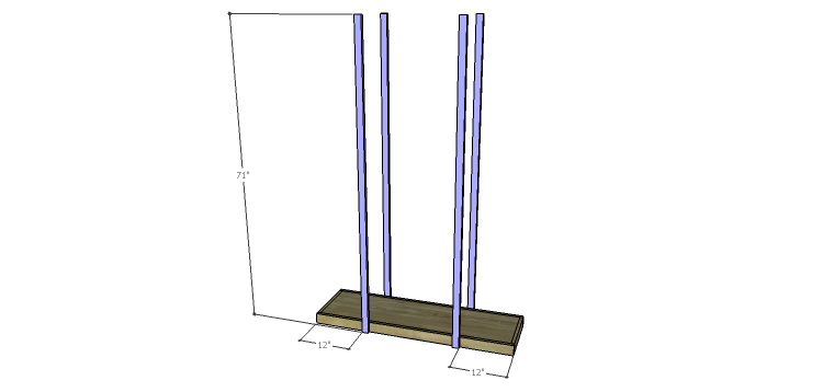 Plans to Build an Open Shelving Bookcase-Legs