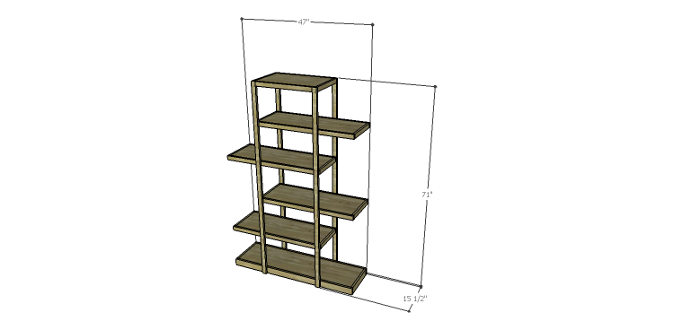 Plans to Build an Open Shelving Bookcase