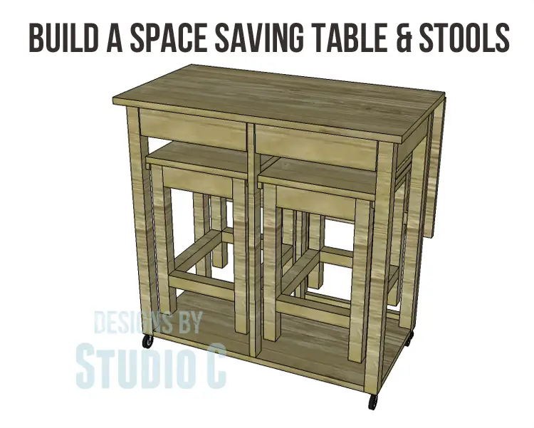 Plans to Build a Space Saving Table and Stools-Copy