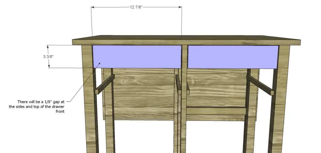 Plans to Build a Space Saving Table and Stools-Drawer Fronts