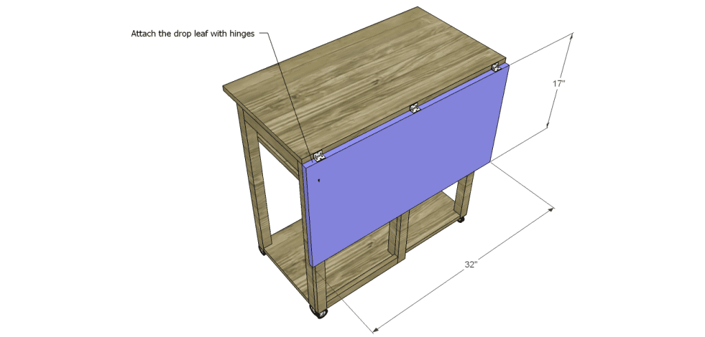 Plans to Build a Space Saving Table and Stools-Drop Leaf