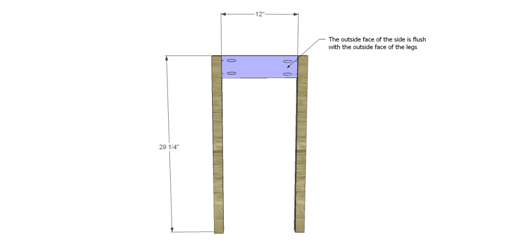 Plans to Build a Space Saving Table and Stools-Sides