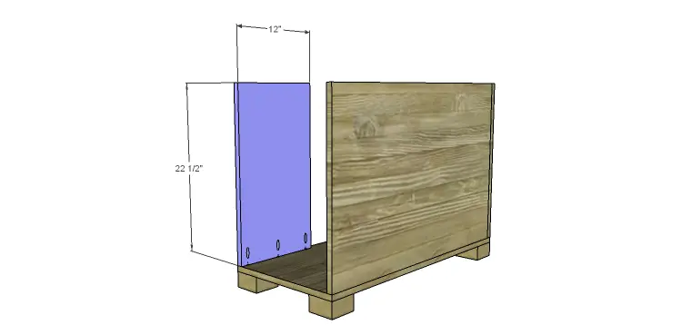Hartford End Table Plans-Small Cabinet Side
