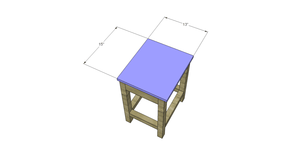 Plans to Build a Space Saving Table and Stools-Stool Seat