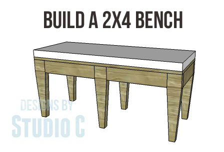 DIY 2x4 bench plans