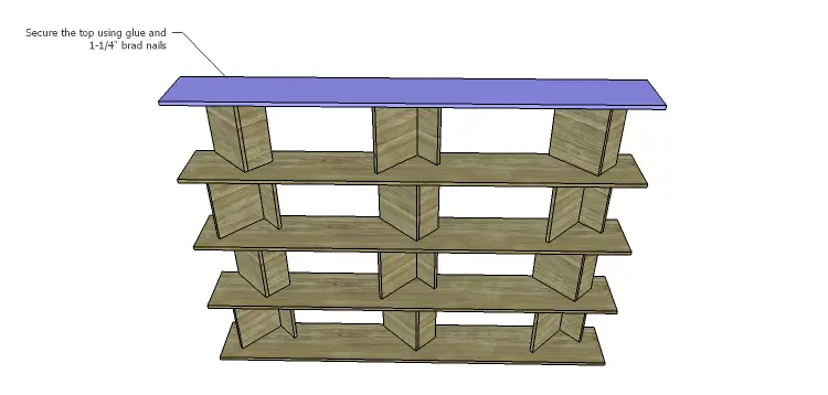 DIY Plans for the Cutaway Shelving Unit-Top