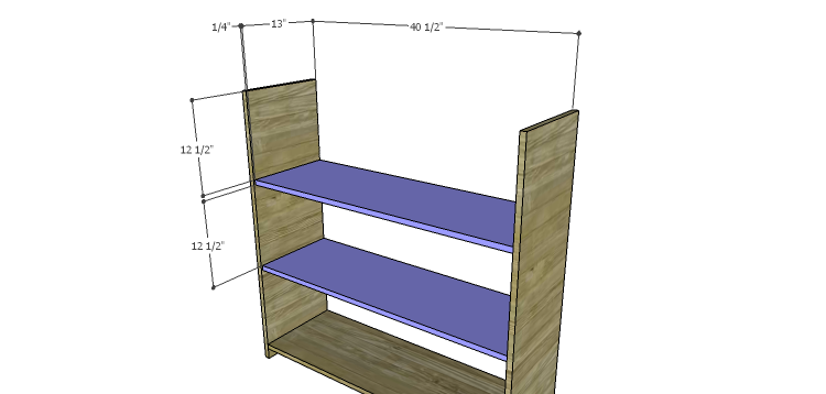 Biltmore Cabinet Plans-Shelves