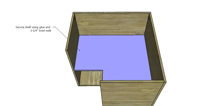 Corner Kitchen Cabinet Plans-Lower Shelf