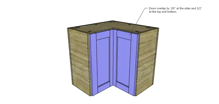 Corner Kitchen Cabinet Plans-Upper Doors 3