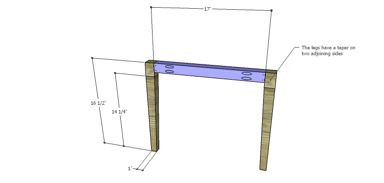 Luna Dining Chair Plans-Front Frame