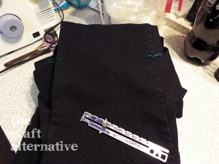 how to taper pants legs remove existing hem