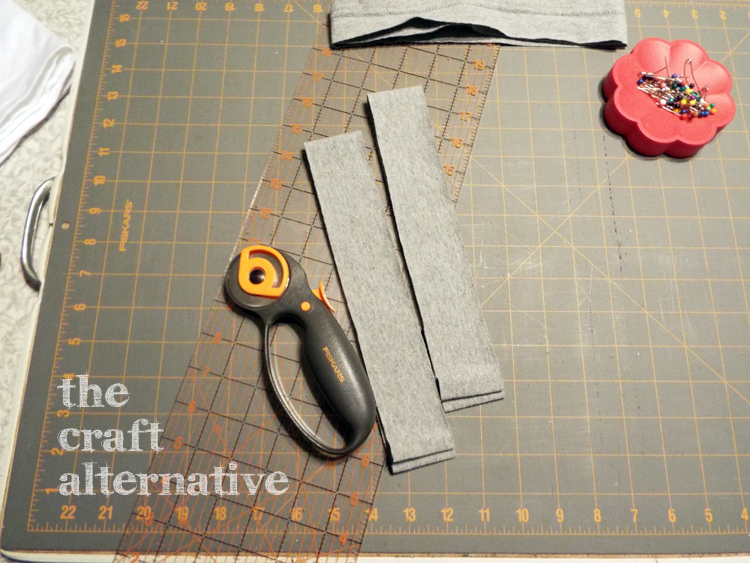 How to Make a T-Shirt into a Dress - cut waistband