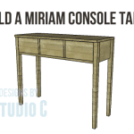 miriam console table plans featured image with project title