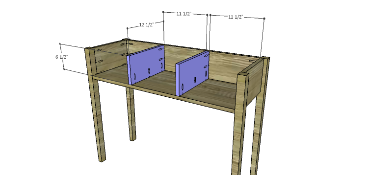 Miriam Console Table Plans-Dividers