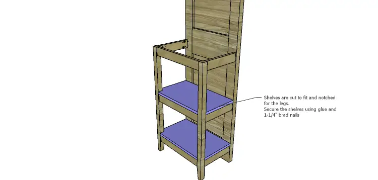 Plans to Build a Table using an Old Door-Shelves