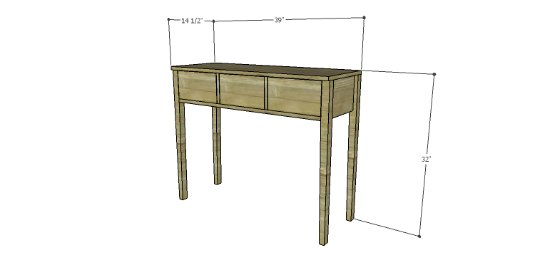 Miriam Console Table Plans