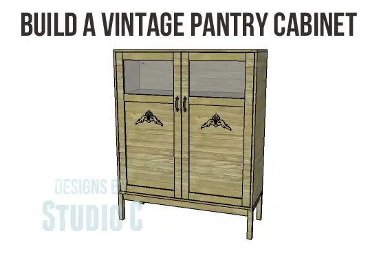 DIY Vintage Pantry Cabinet Plans-Copy