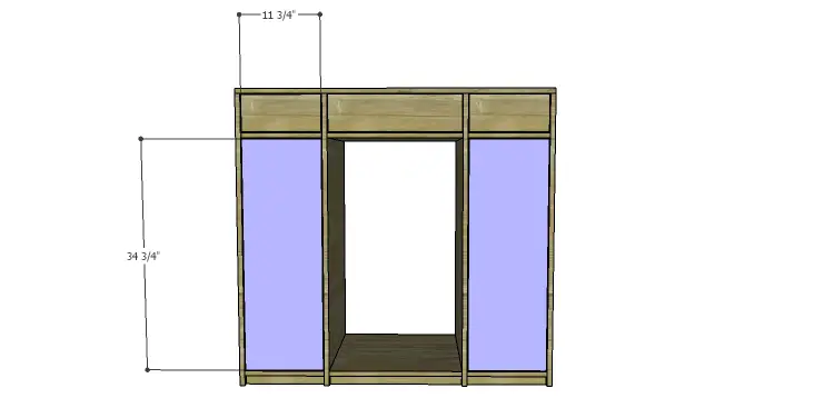 DIY Mini Fridge Cabinet Plans-Doors