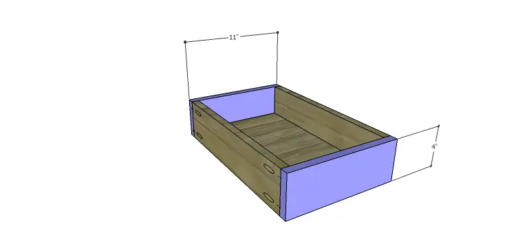 DIY Mini Fridge Cabinet Plans-Drawer FB
