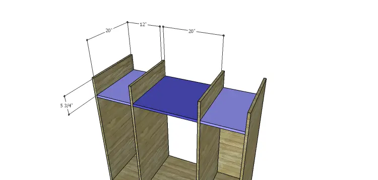 DIY Mini Fridge Cabinet Plans-Drawer Shelves