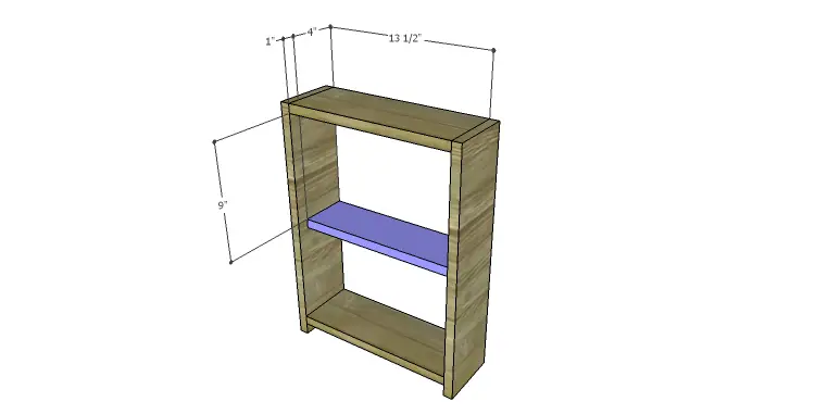 Plans to Build a Tabletop Cabinet-Shelf