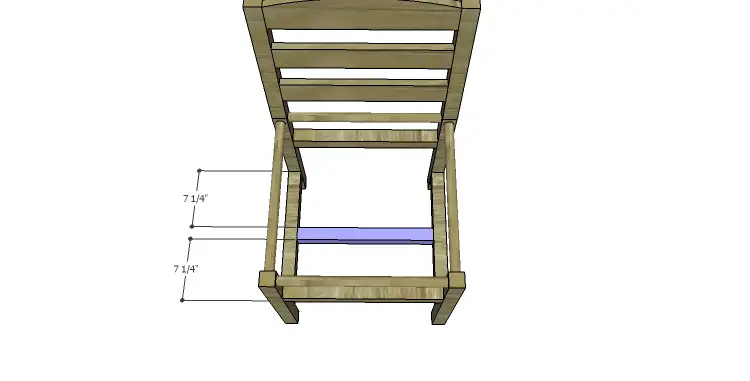 DIY Plans to Build a Splint Seat Chair-Center Stretcher