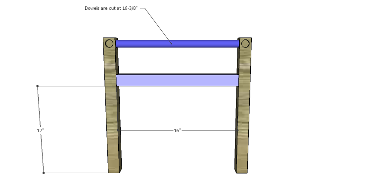 DIY Plans to Build a Splint Seat Chair-Front Frame